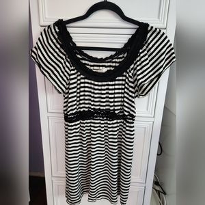 Max Studio Babydoll Striped Shirt Size S